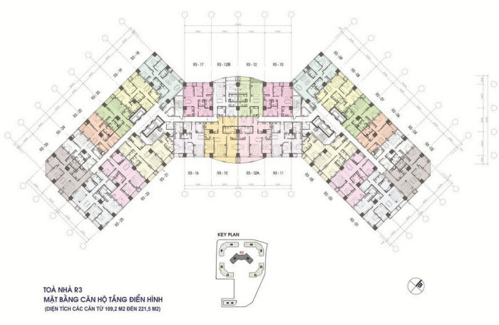 Floor layout of Apartments in Royal City