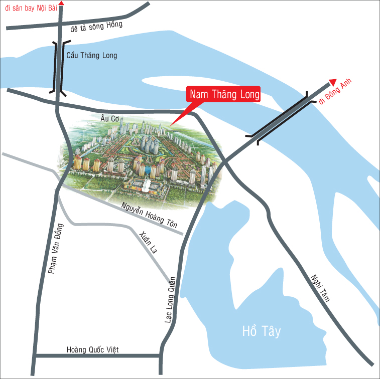 Location of Ciputra Hanoi